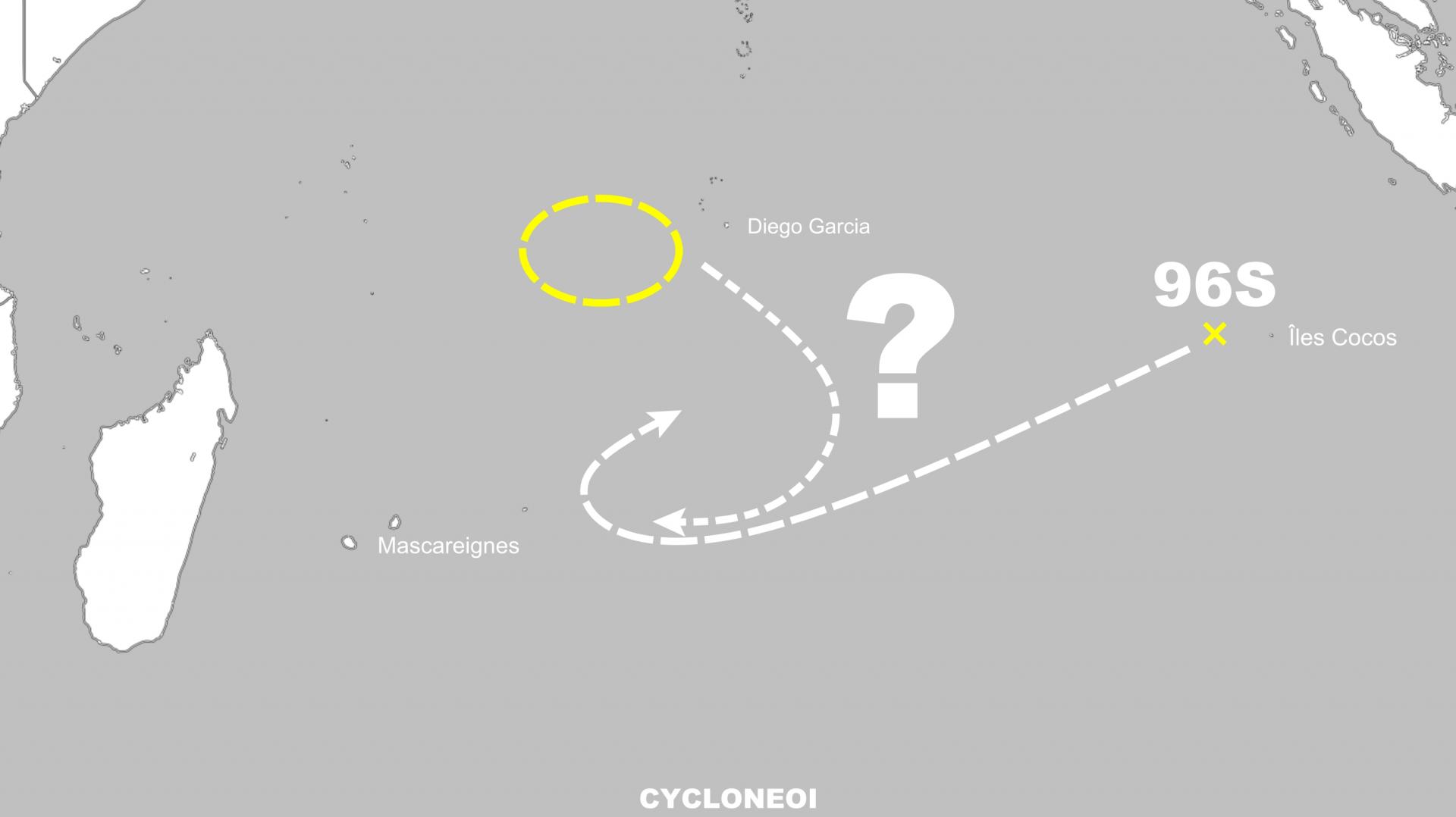 Effet fujiwara cyclone ocean indien