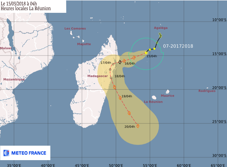 Futur ELIAKIM : prévision trajectoire CMRS de la Réunion