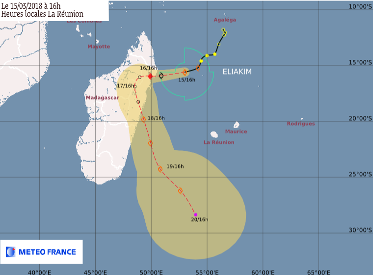 ELIAKIM : prevision de trajectoire du CMRS de la Réunion