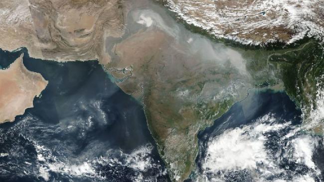 INDE : un brouillard de pollution visible depuis l'espace