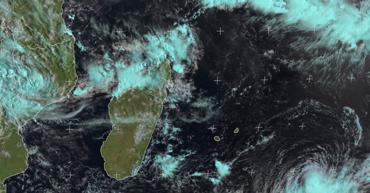 tendance orageuse à mayotte, la reunion et madagascar