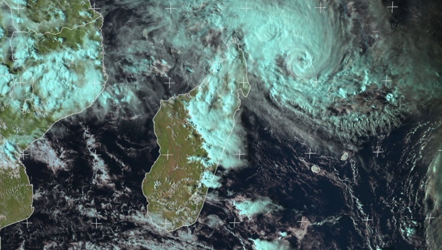 image satellite orage à madagascar