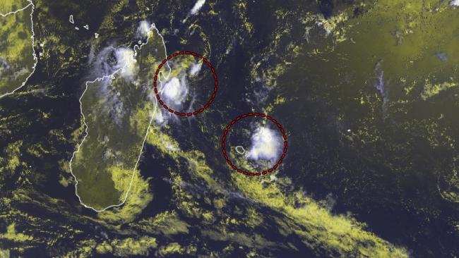 Orages à Maurice et risque pour la Réunion et l'île Sainte Marie