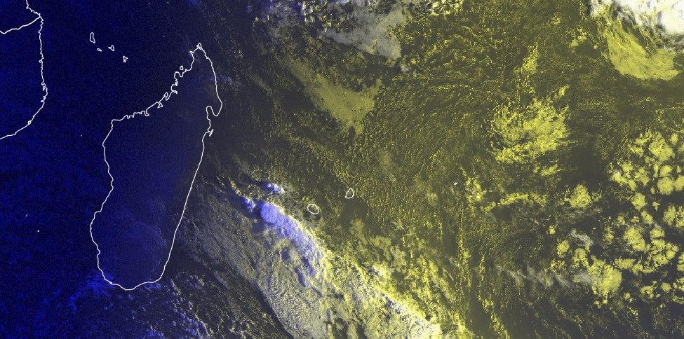 Image satellite ocean indien sud-ouest