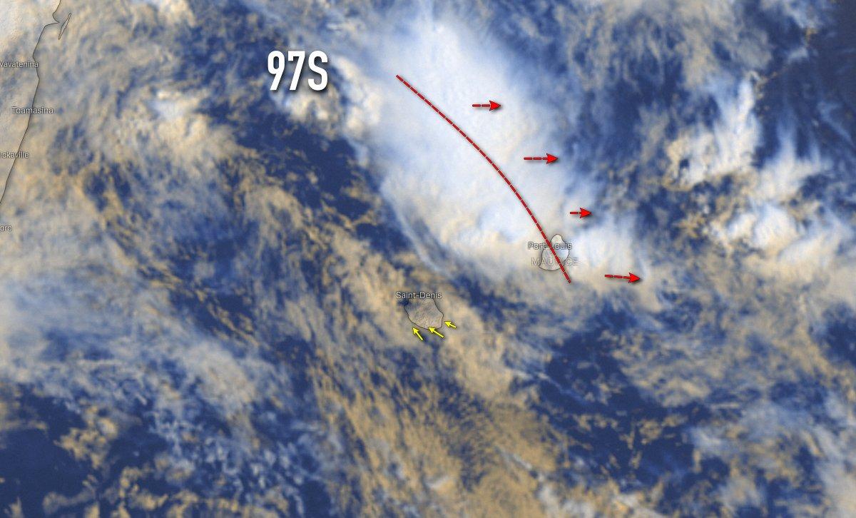 Forte pluie a la reunion et maurice