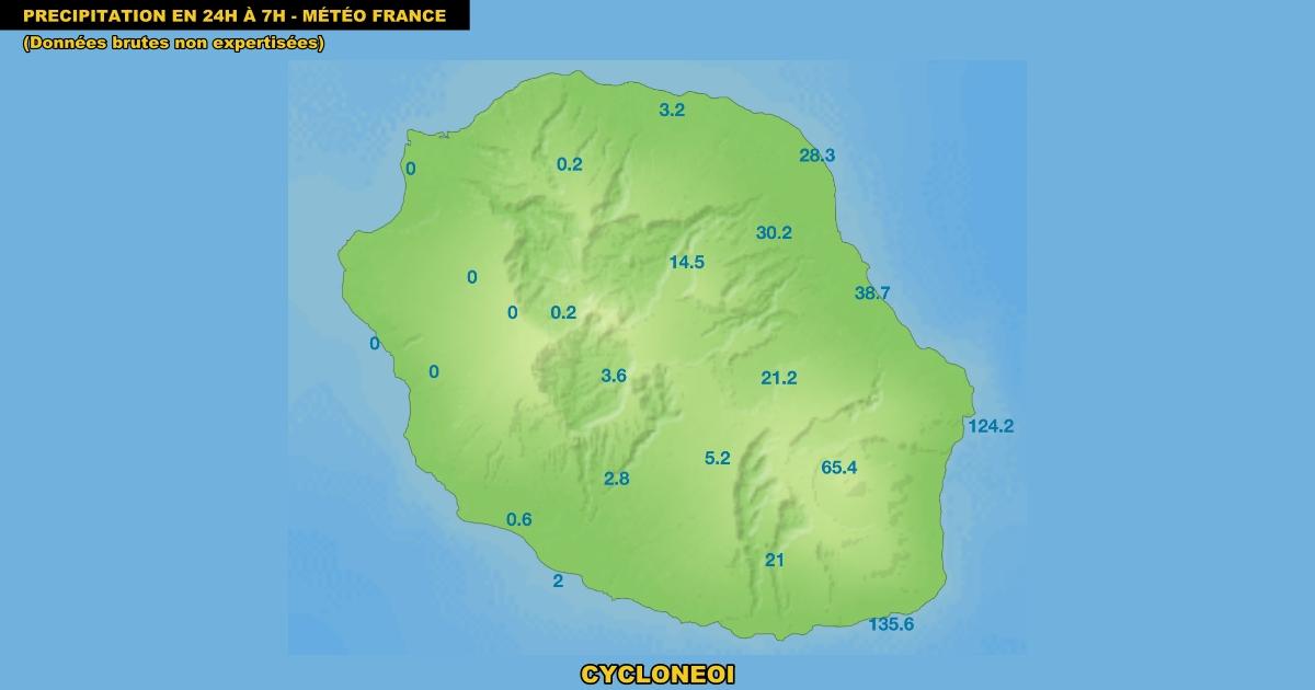 Forte pluie a la reunion juin 2022 hiver austral