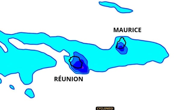 Front froid a la reunion et maurice un episode pluvieux attendu ce week end
