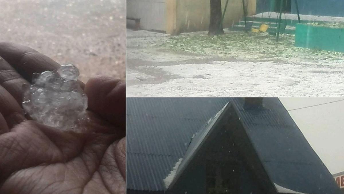 Des images de la grêle à Antananarivo capitale de Madagascar suite aux orages