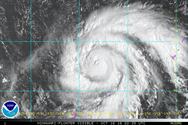 Haiman un cyclone imposant par la taille (NOAA)