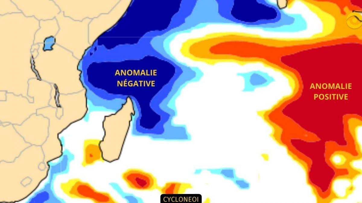 Un dipole océan indien en phase négative comparable à 2016