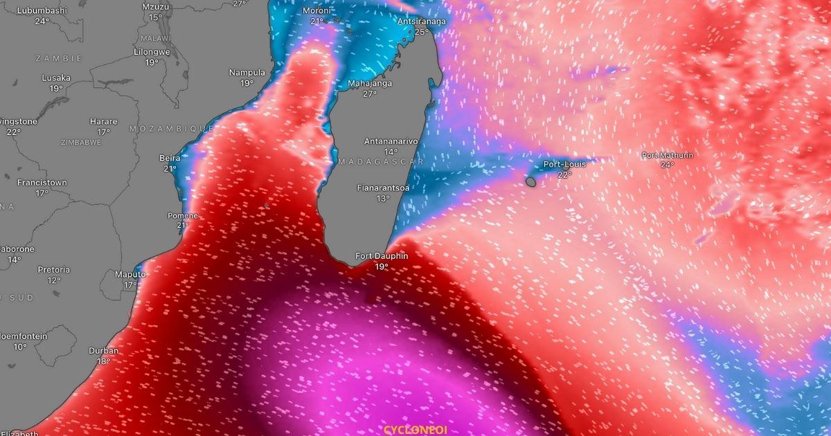 Houle australe ocean indien 1