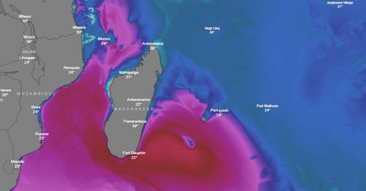 Attention à la forte houle à Madagascar, la Réunion et sur l'archipel des Comores