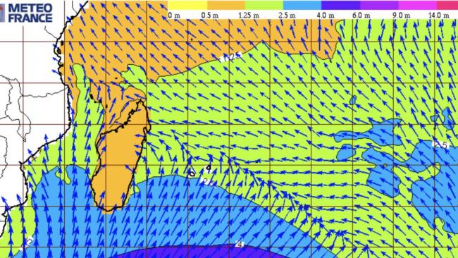 Vigilance forte houle rouge pour le Sud de Madagascar