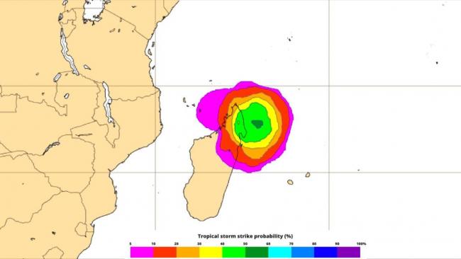 Risque modéré de formation d'une tempête tropicale au Nord-Est de Madagascar