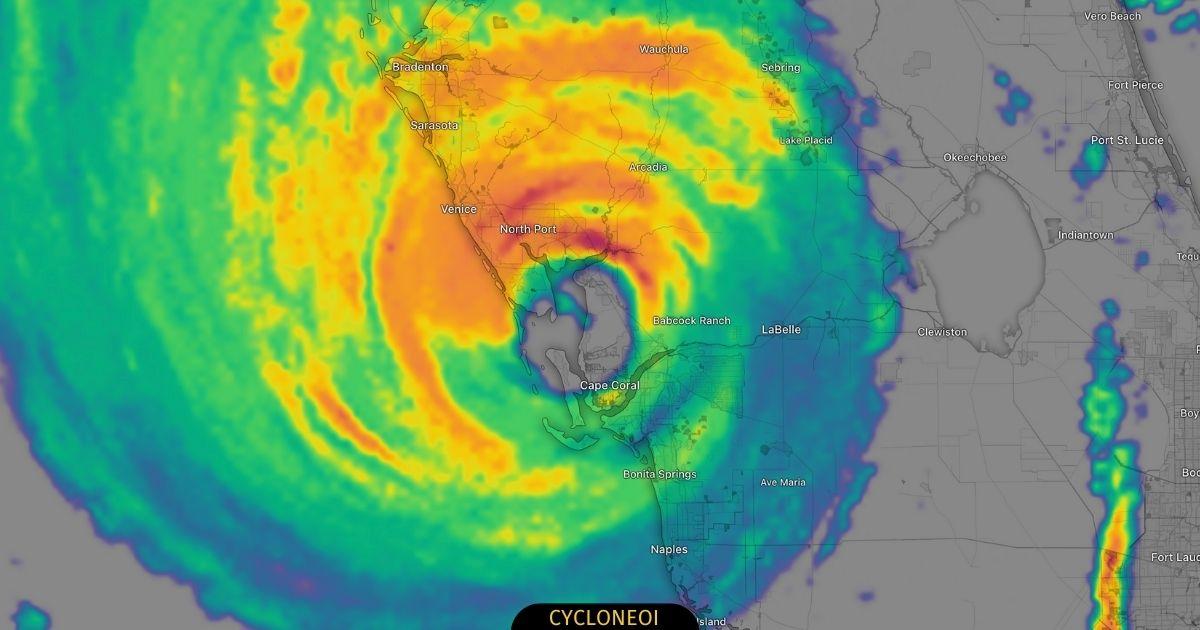 L'ouragan Ian qui frappe la Floride