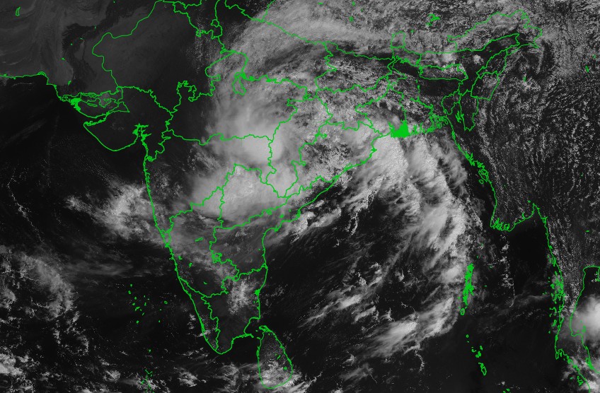 L'inde impacté par la tempête tropicale DAYE ©IMD