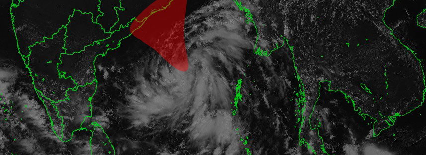 Zone potentiellement menacée par la peut-être future tempête TITLI