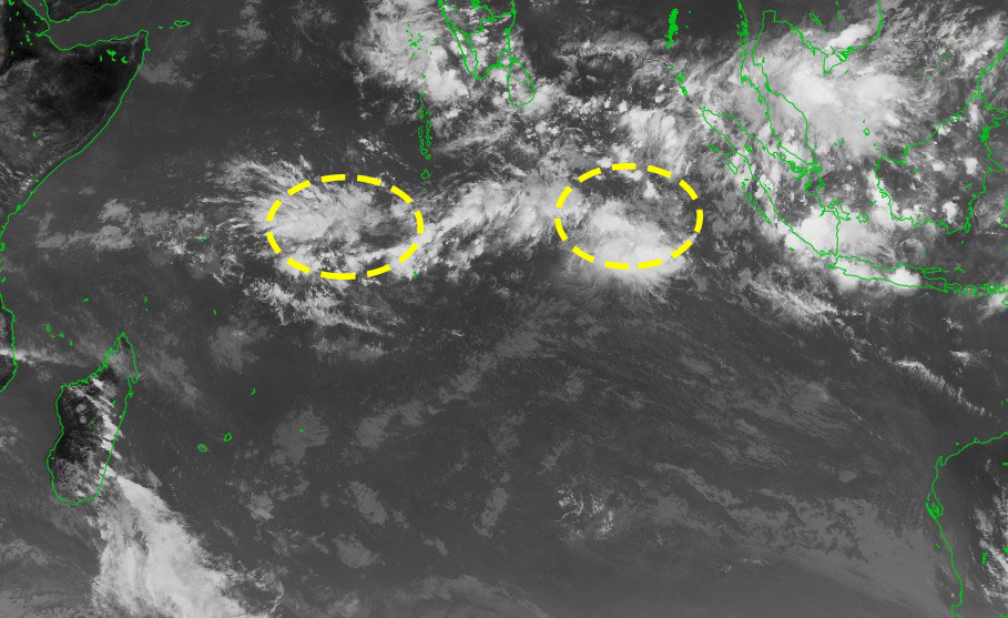 2 zones suspectes sous surveillance dans l'océan indien