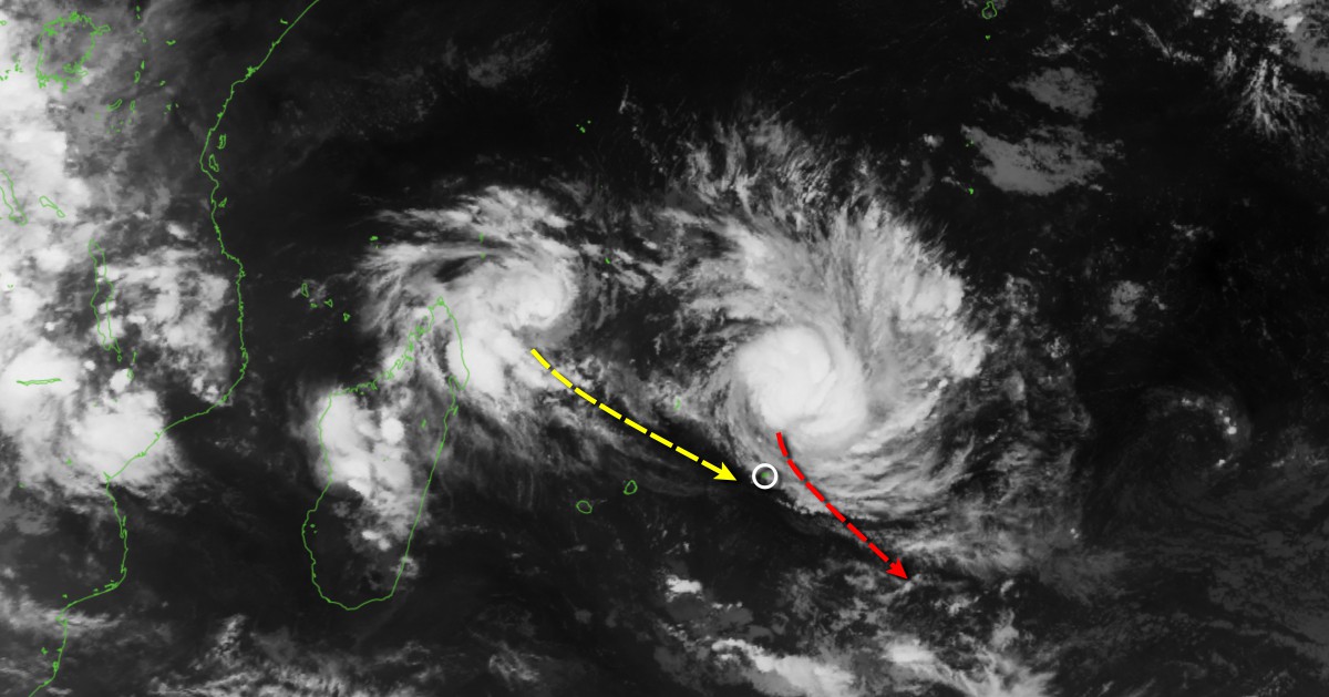 Tempête Tropicale FUNANI, Rodrigues en alerte II demain matin à 4h10
