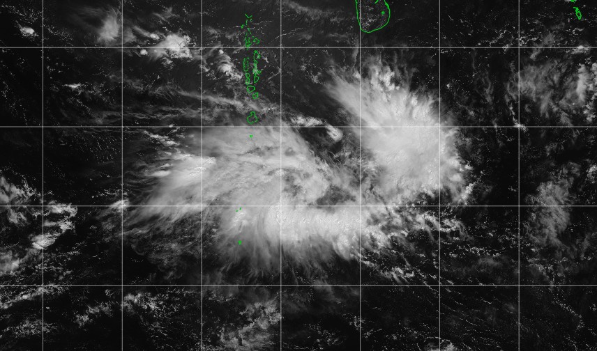 Zone suspecte 96S à l'est de Diego Garcia ©IMD