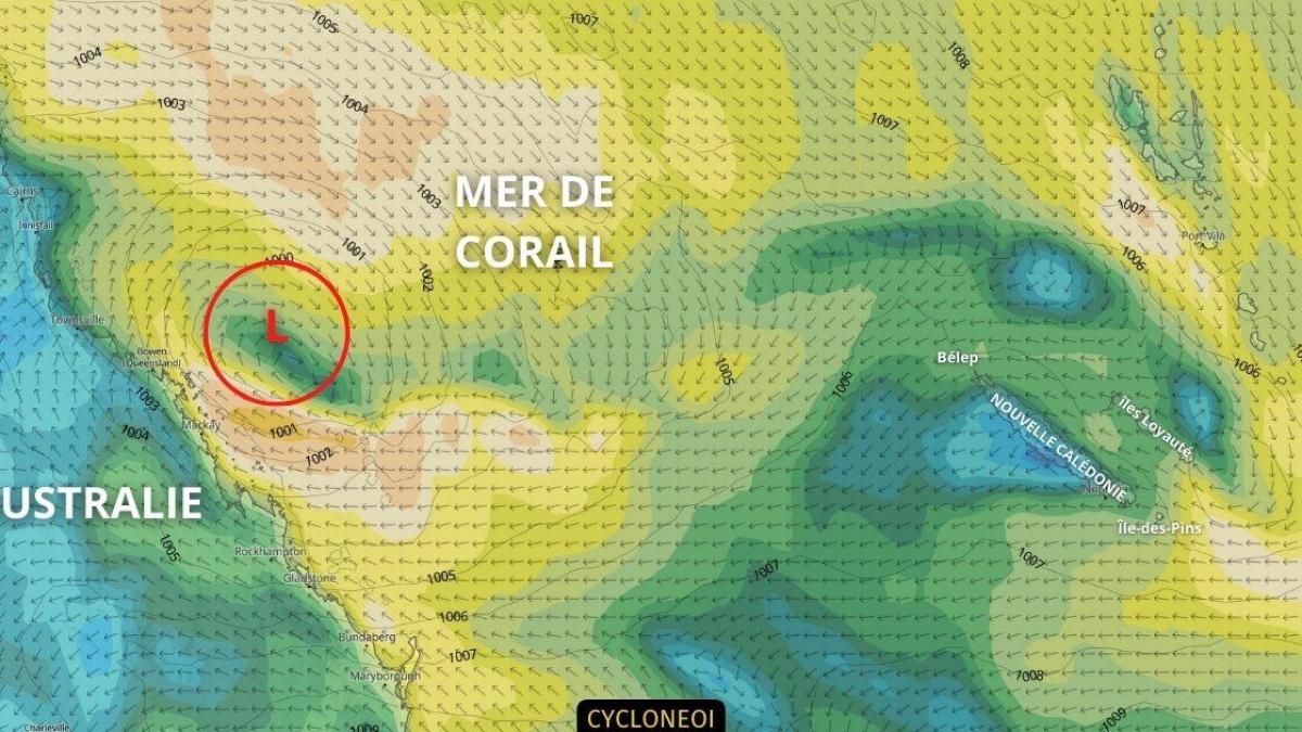 Un système dépressionnaire pourrait impacter la Nouvelle Calédonie