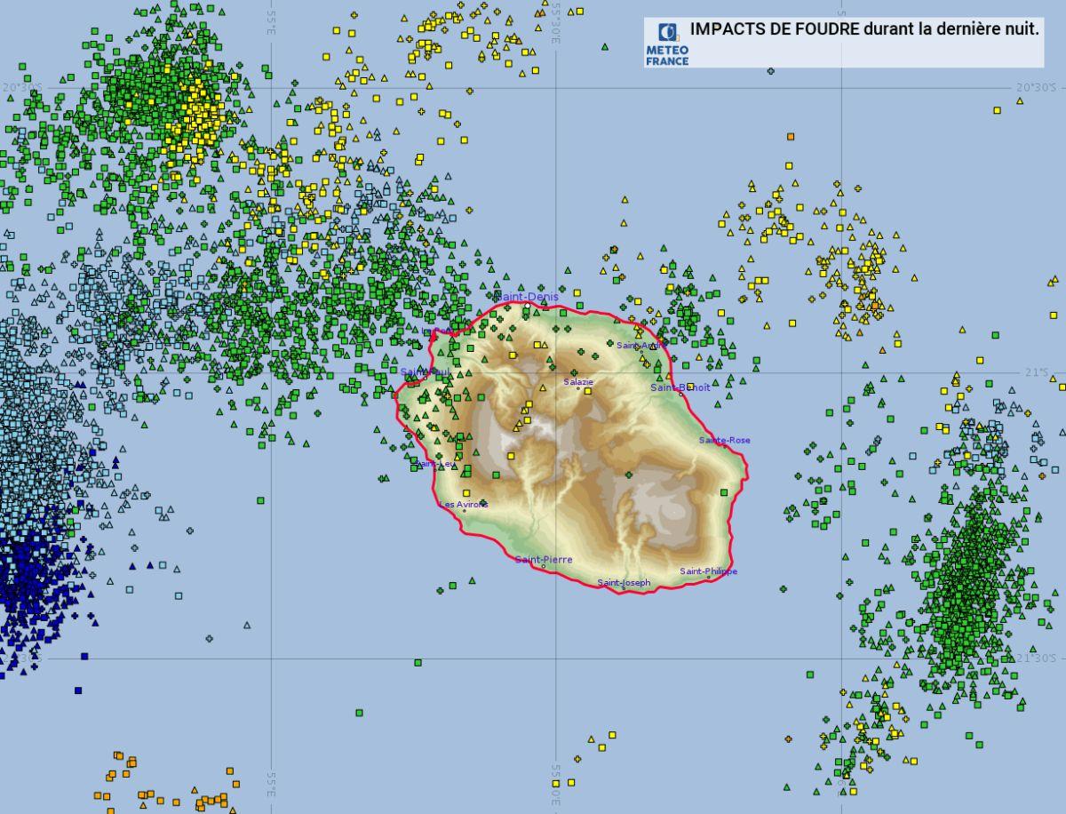 Impact foudre la reunion
