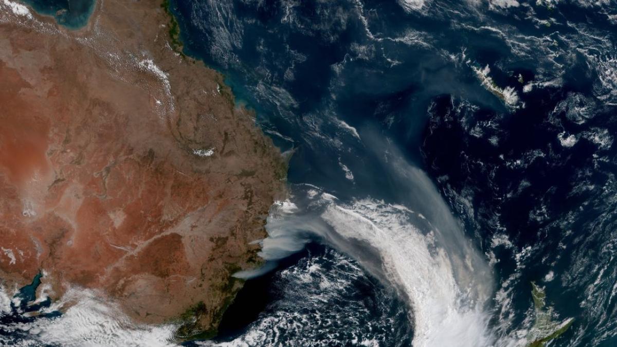 L'Australie en feu visible depuis l'espace