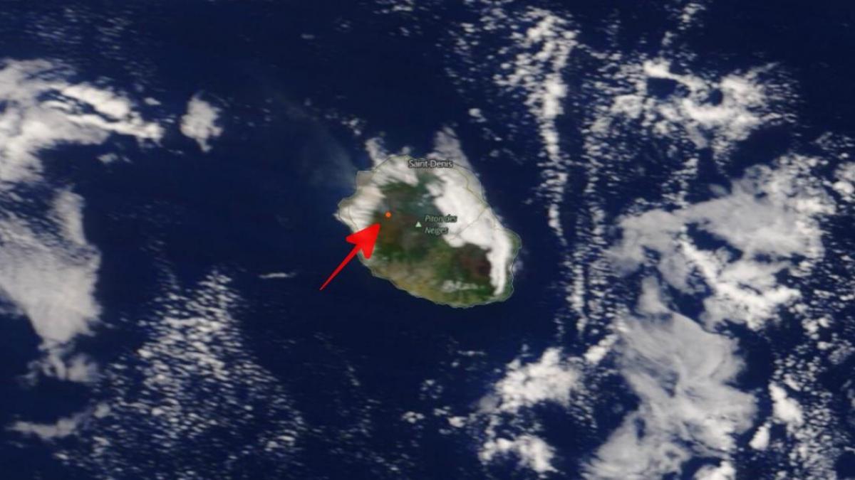 La Réunion : L'incendie du Maïdo détecté par le satellite à haute résolution TERRA
