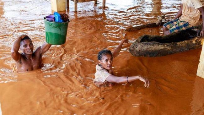 Images des graves inondations qui ont affecté Madagascar