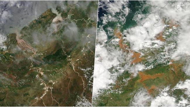 Les inondations de Madagascar vues depuis l'espace