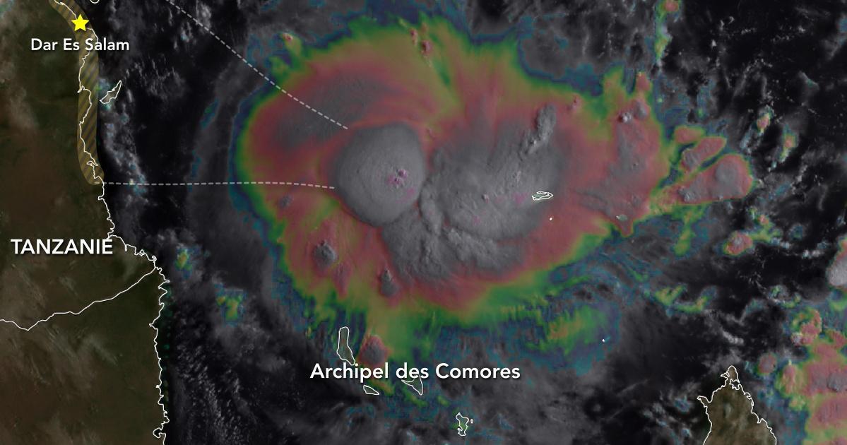 La tempête tropicale Jobo circule au large Nord de l'archipel des Comores
