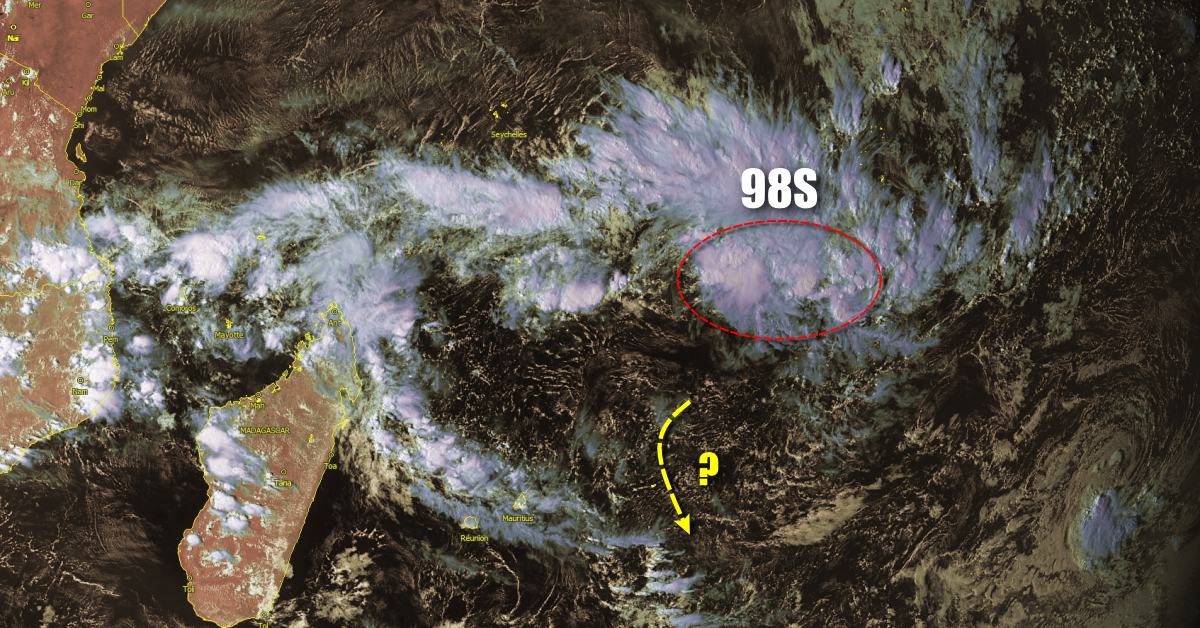 Cyclogenese au nord des Mascareignes