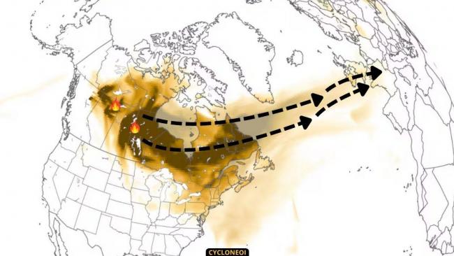 Fumée des incendies au Canada : la France affectée par une pollution