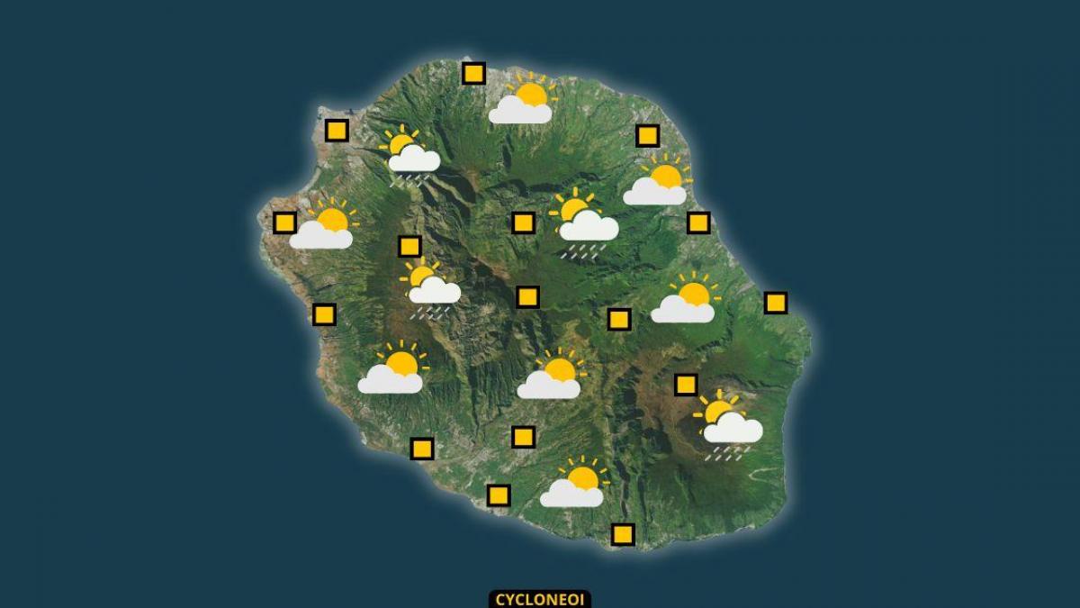 La Réunion : Dimanche, retour à des conditions moins humides et plus stables