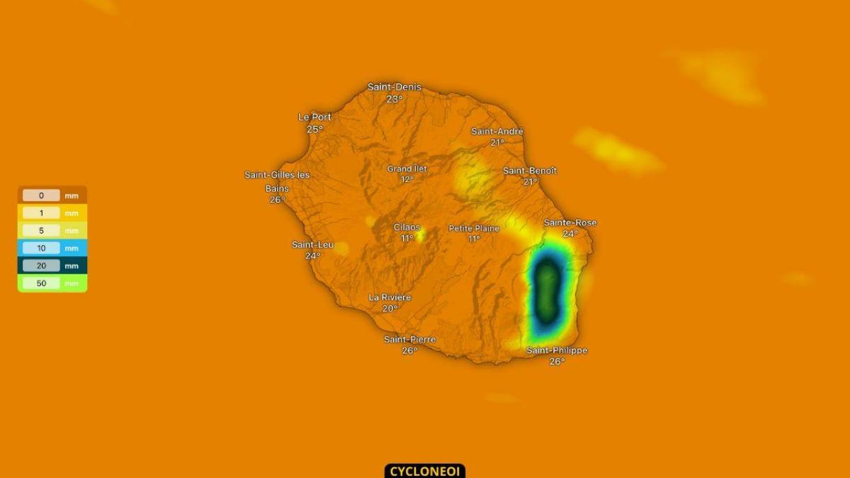 La Réunion : Mardi, soleil matinal, pluvieux au volcan, venteux à Saint-Pierre