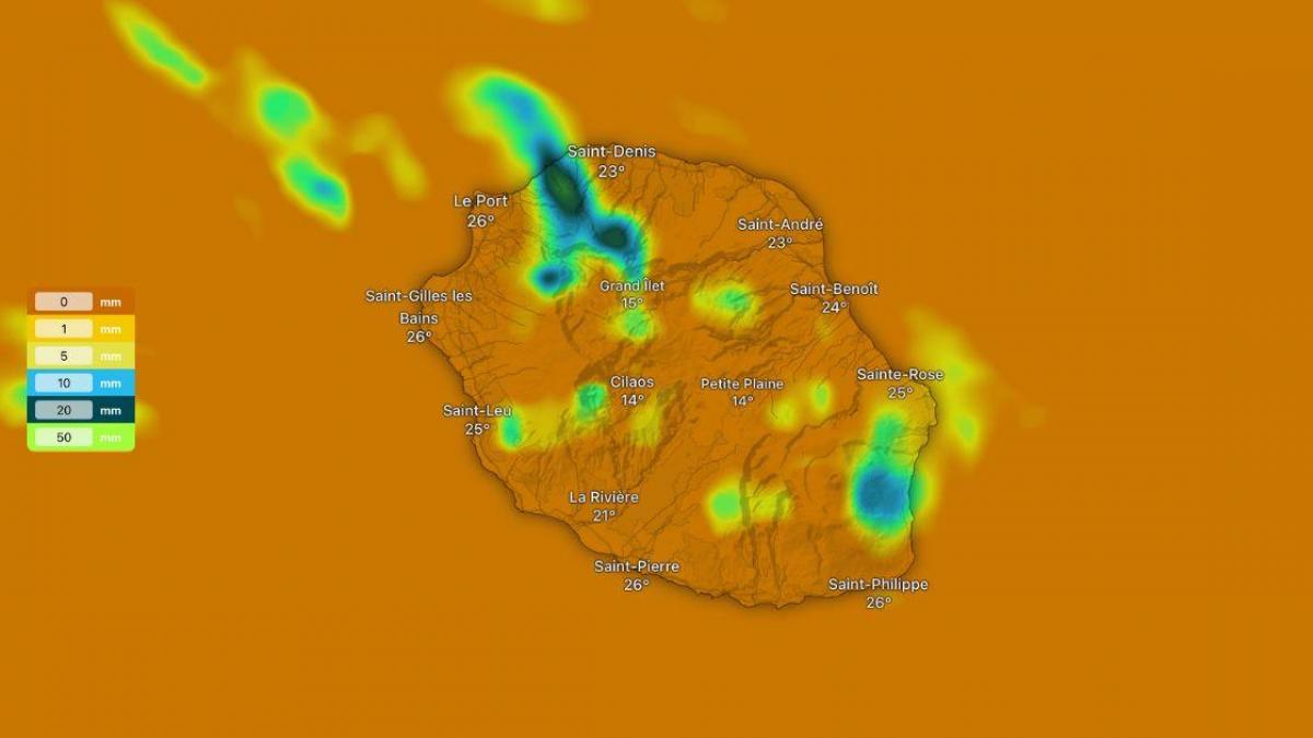 La Réunion : moins humide et une nuit plus fraîche pour jeudi