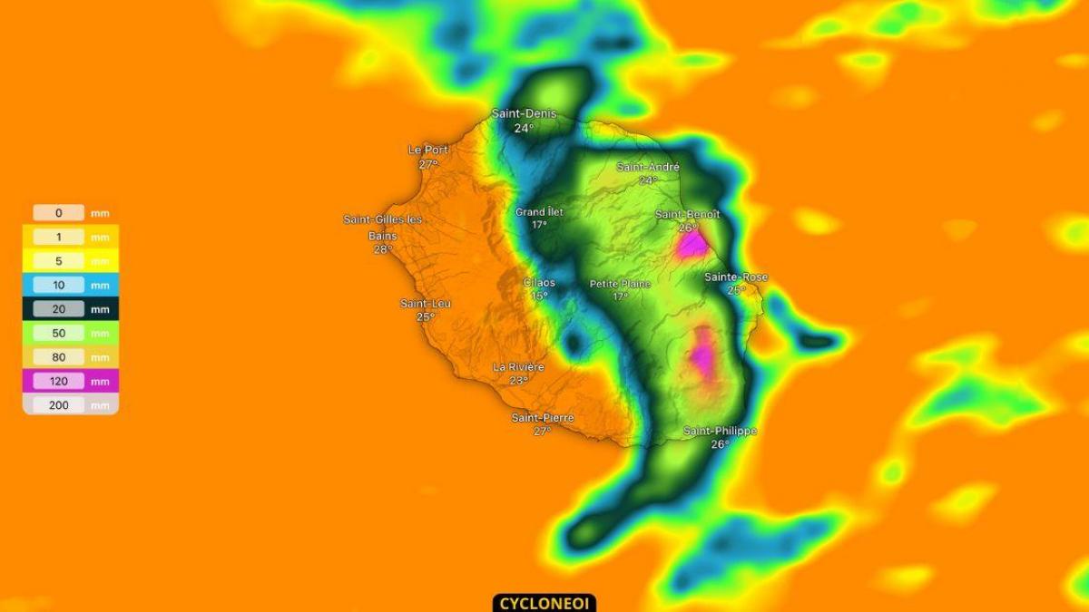 La Réunion : Samedi, de bonnes averses sur l’Est et sec à l’Ouest