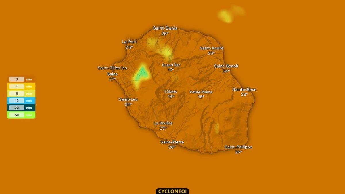 La Réunion : samedi plutôt ensoleillé et température en hausse