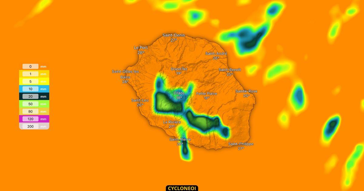 La Réunion : Un mardi entre chaleur et averses localisées