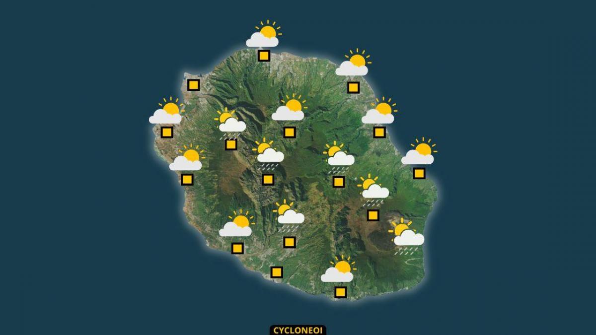 La Réunion : Un mardi qui reste relativement sec