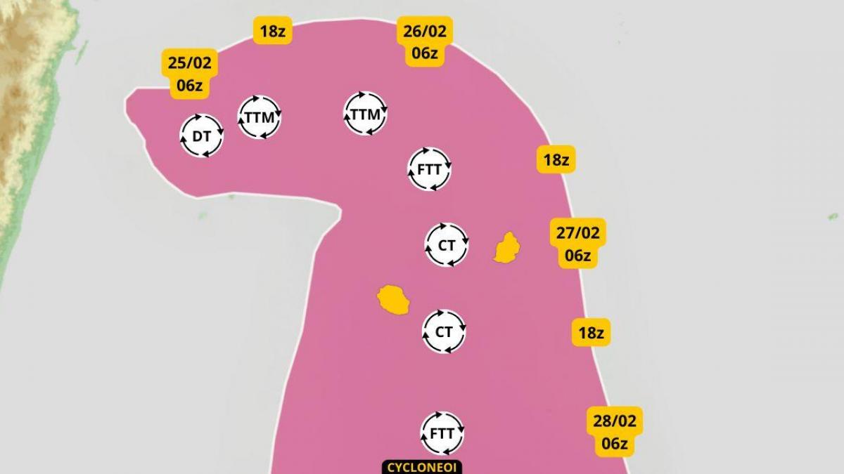 10e système de la saison, menace potentielle pour La Réunion et Maurice