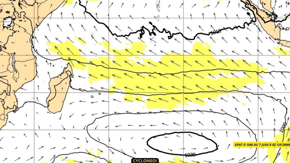 Le Sud-ouest océan indien bascule dans une configuration hivernale