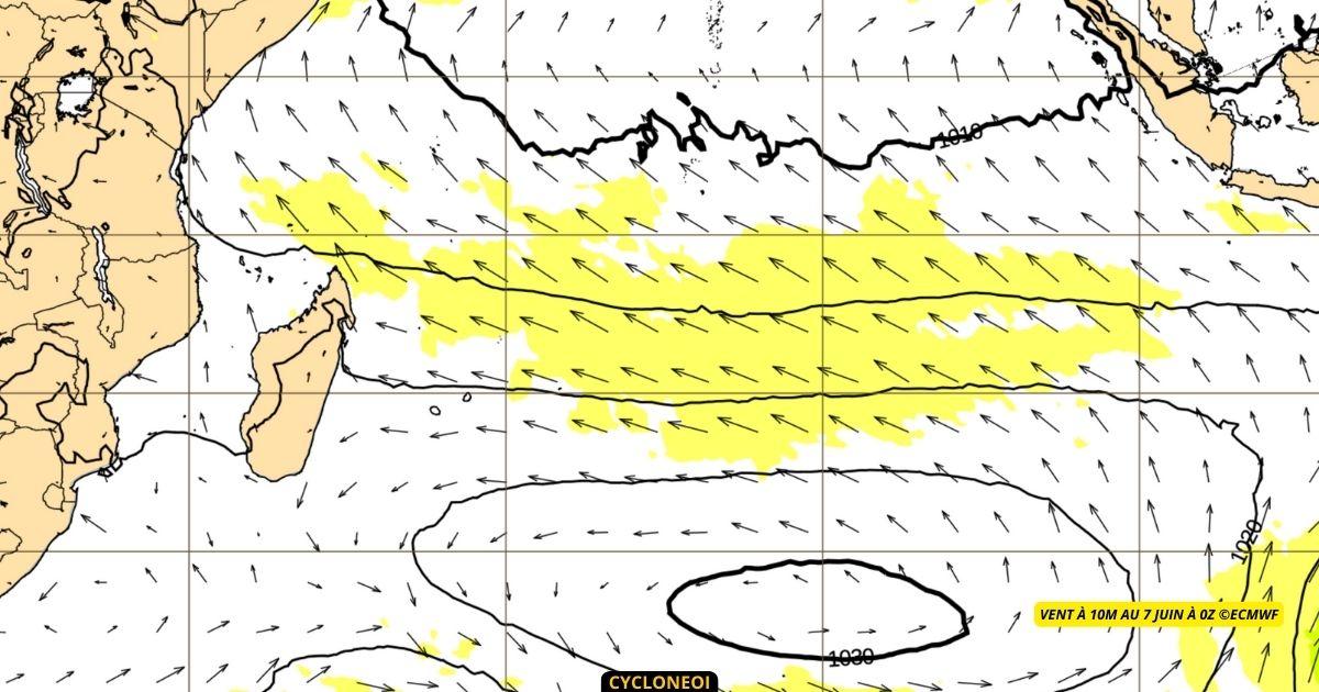Le Sud-ouest océan indien bascule dans une configuration hivernale
