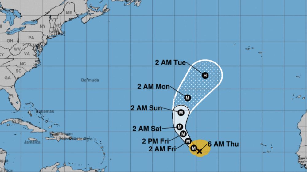 Lorenzo track forecast