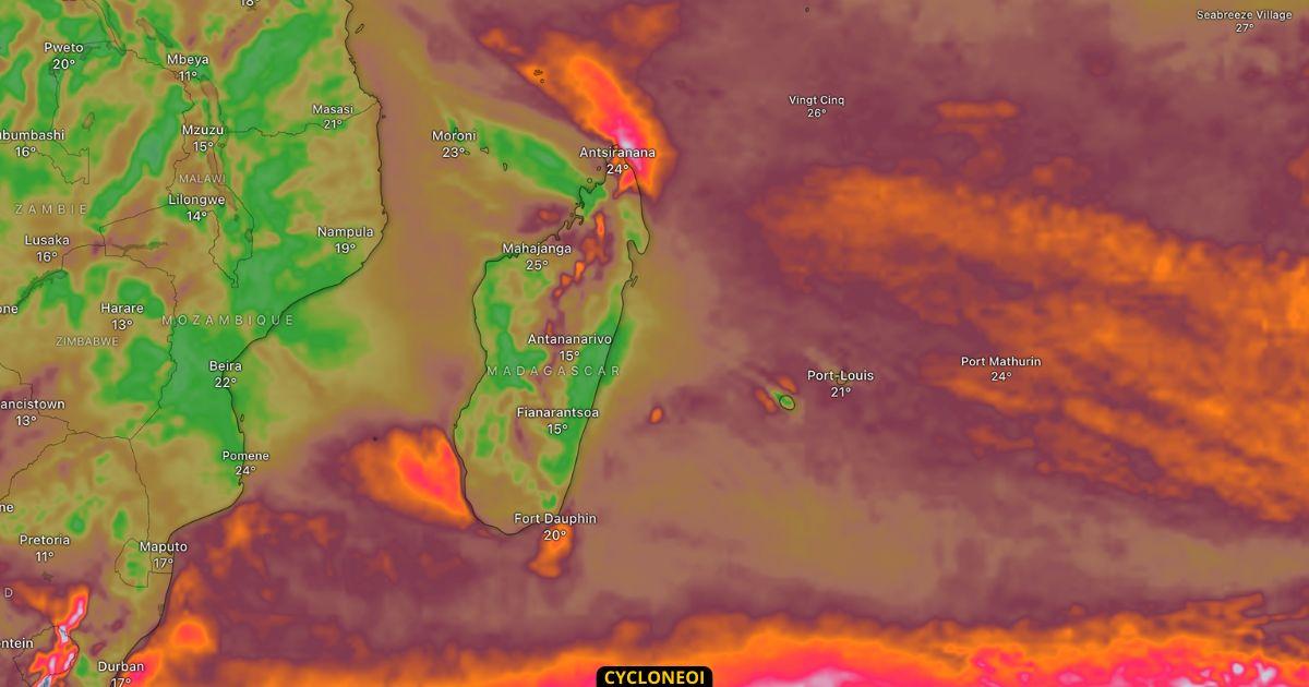 Madagascar et Mascareignes, houle australe et vent fort au programme