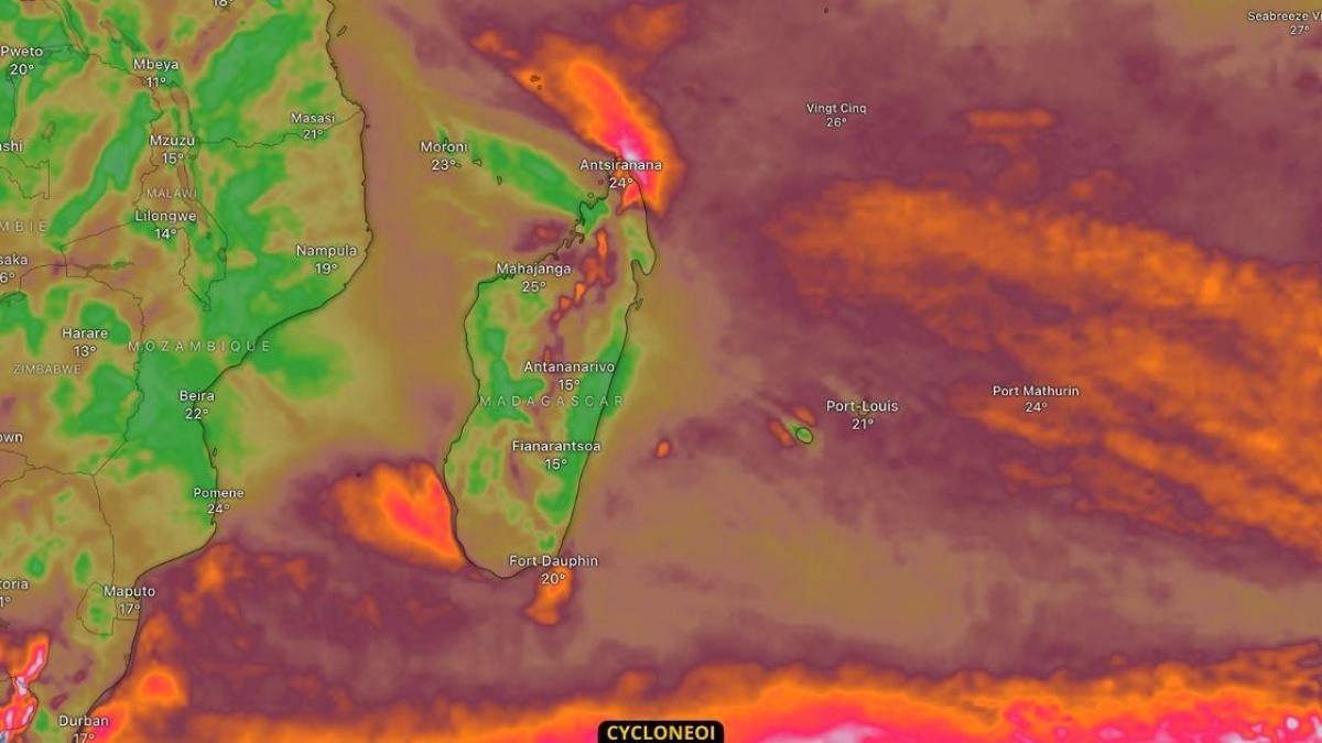 Madagascar et Mascareignes, houle australe et vent fort au programme