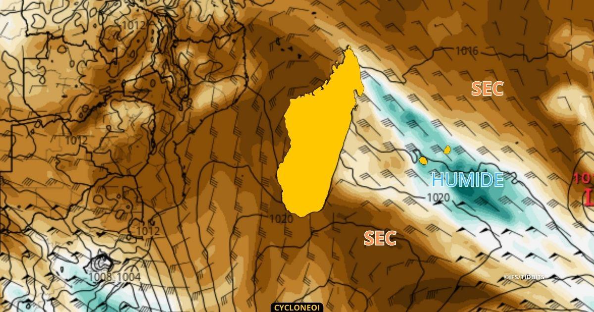 La Réunion : conditions devenant plus humide et instable