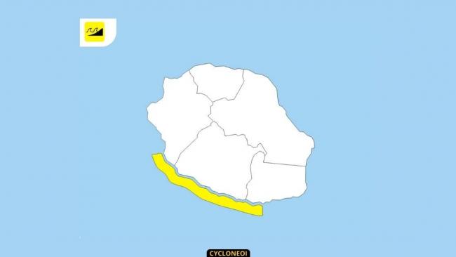 Météo Réunion point à 15h (loc) : Front froid et vigilance vagues-submersion