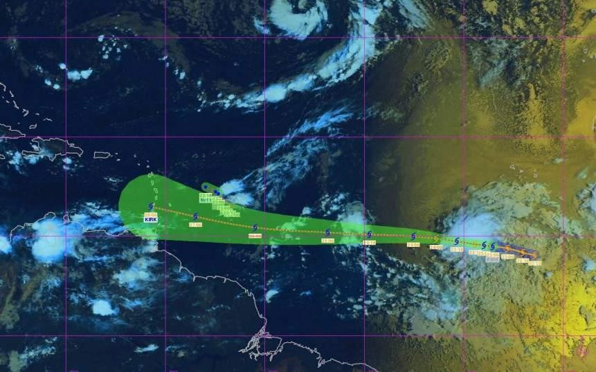 KIRK pourrait devenir une forte tempête tropicale lundi