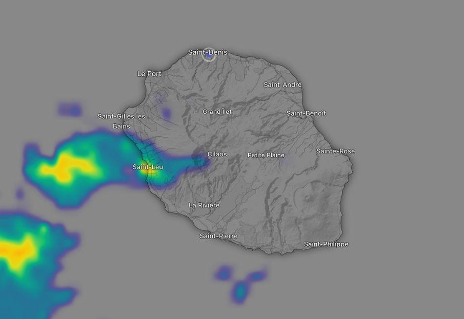 Meteo live à La Réunion